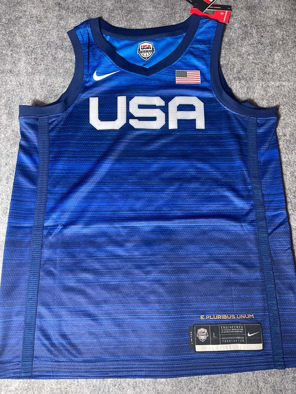 Nike Team USA Basketball Limited Dri-FIT Jersey Blue  CQ0145-451